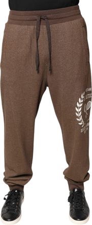 Dolce & Gabbana Brown Cotton Jogger SweatMens Mens Pants (Pre-Owned)