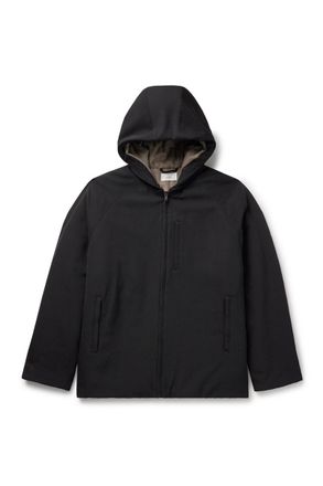 The Row Horatio Padded Wool-Twill Hooded Coat