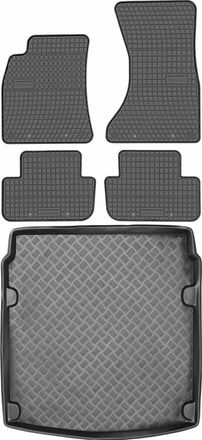 OEM Juego De Alfombrillas De Goma Para Coche Y Maletero Para Audi A4 B8 Sed&aacute;n (2008-2015)