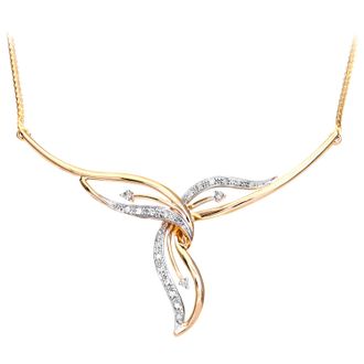 Diamant L'&eacute;ternel Womens 9ct Yellow Gold Ladies Diamond Necklace - One Size
