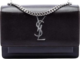 Saint Laurent Pre-owned The Sunset Crossbody Bag - Dames - Vintage Schoudertas - Bruin - ONE Size - Leer - Vintage