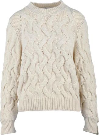 PANICALE Cable Knit Sweater - White