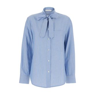 Tela Dames, Blouses & Shirts, Blauw, Maat: M Katoen