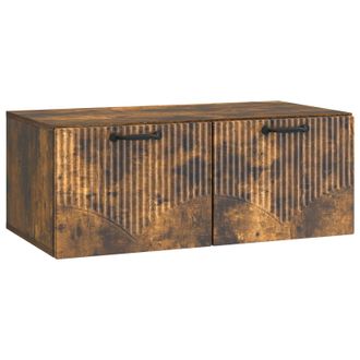 vidaXL Mueble Para Tv De Pared Roble Ahumado 78,5 X 41 X 30 Cm Vidaxl