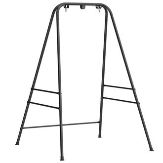 OUTSUNNY Soporte silla colgante 138x129x183 cm negro