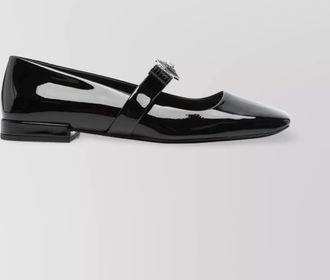 Versace patent leather ballerina flats