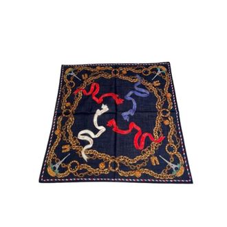 Celine Pre-owned Scarves, female, Blue, Size: ONE SIZE Pre-owned Silk Scarf