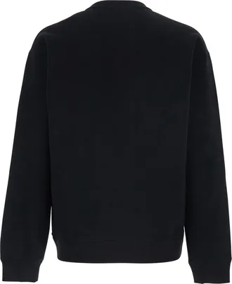 Valentino Mens Crewneck Sweatshirt Black Cotton Sweatshirts Sweater