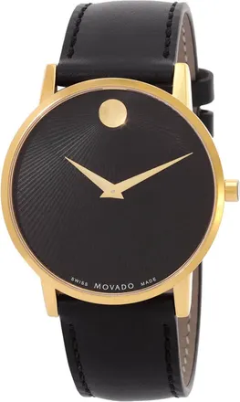 Movado Museum Classic Quartz Black Dial Mens Watch 607799