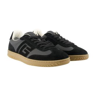 Balmain Mens Swan Sneaker Black Calfskin