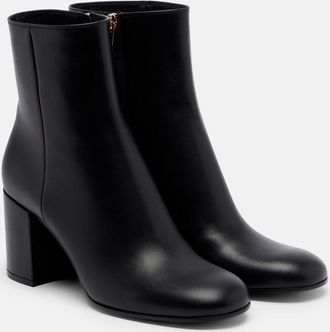 Gianvito Rossi Joelle leather ankle boots