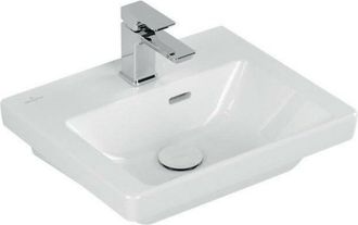 Villeroy & Boch Villeroy&boch - Lavabo Del Ba&ntilde;o V&b Subway 3.0 450x370 Mm Fregadero Con Desbordamiento Con Orificio Para Toque Blanco C+