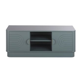 Maisons du monde Mueble TV de 2 puertas de madera verde pizarra 130 cm