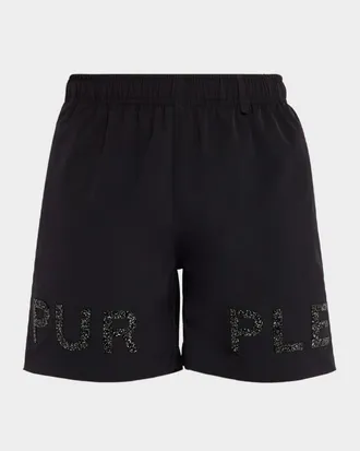 Purple Men & apos;s Crystal All Round Shorts