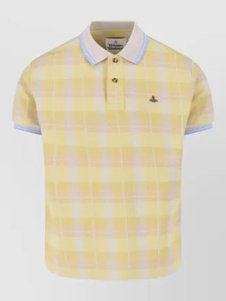 Vivienne Westwood polo shirt short sleeves ribbed collar