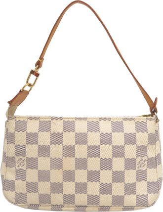 Louis Vuitton Damier Azur White Damier Azur Pochette Pouch (Pre-Owned)