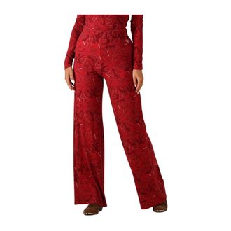 Harper & Yve Broeken, Dames, Rood, XS, Rode Jane-pa Broek voor Stijlvolle Vrouwen