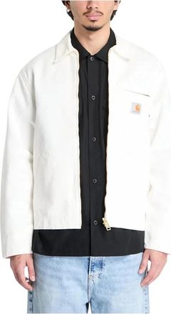 Carhartt Work in Progress Detroit Jacket - Heren - Zomerjassen - Wit - XS - Katoen - Jassen