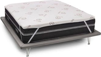 Talamo Italia Topper matrimoniale Afella, Topper rinnova materasso sfoderabile in Memory Foam e fibre di Rame, 100% Made in Italy, Anti acaro e Anallergico, Cm