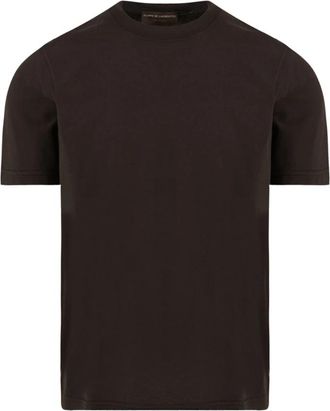 FILIPPO DE LAURENTIIS T-shirt - Heren - T-shirts - Bruin - M - Katoen - Tops