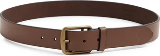 Polo Ralph Lauren Saddler Leather Belt - Tan - 36 (S)