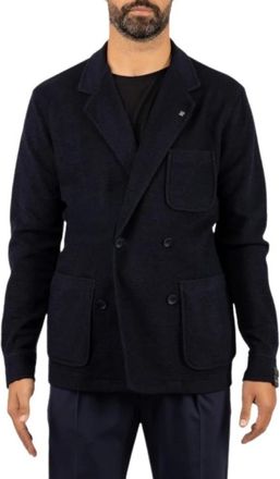 Tagliatore Tailored Jacket - Heren - Jassen - Blauw - Maat: 2XL Katoen