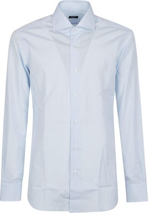 Barba Tailored White Long-Sleeve Shirt