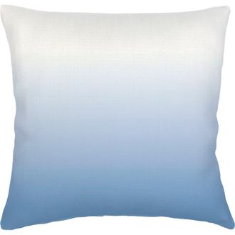 Anaya with Love Ombre Euro Linen Pillow with Down Alternative Insert in Coastal Blue at Nordstrom, Size 26X26