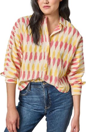 Lilla P Ikat Dolman Button Down