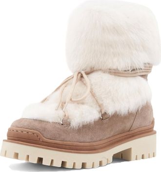 Aquatalia Womens Cinda Fashion Boot, Taupe Suede, 8.5 UK