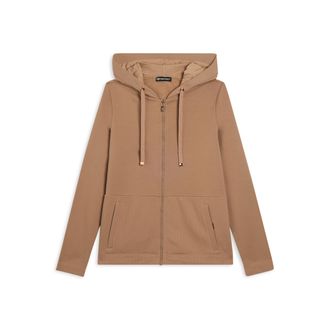 Freddy Felpa donna con cappuccio e inserti micro-trecce