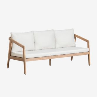 Sklum Sklum - Sof&aacute; De 3 Plazas En Madera De Acacia Kaela