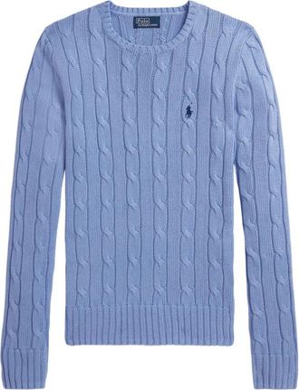 Ralph Lauren Blue Crewneck Embroidered Logo Sweater