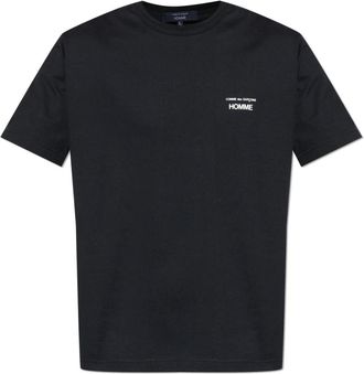 Comme Des Gar&ccedil;ons T-shirt met bedrukt logo - Heren - T-shirts - Zwart - XL - Katoen - Tops