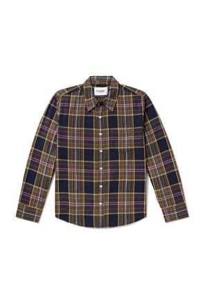 Corridor Tea Tree Checked Cotton Shirt