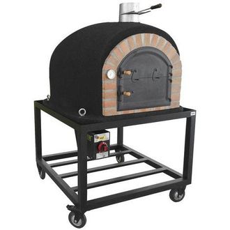 Movelar Movelar - Horno De Le&ntilde;a Exterior De Obra Gran Can&aacute;ria (blanco - 120 X 120 X 170 Cm) - Horno De Le&ntilde;a Para Jard&iacute;n, Cocci&oacute;n Eficiente, Aislamiento T&eacute;rmic