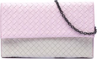 Bottega Veneta Pre-owned Bottega Veneta Bicolor Nappa Intrecciato Wallet On Chain Ladies YP8WGBT9AXUGNPRB