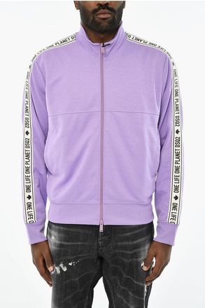 Dsquared2 Cotton Sweatshirt with Zip and Side Logo size M