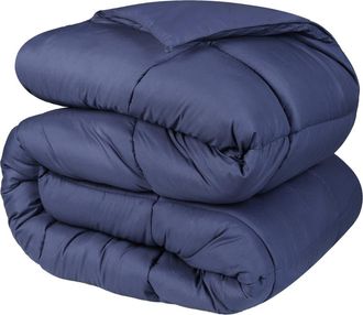 Superior Classic All-Season Reversible Down Alternative Comforter in Navy Blue at Nordstrom Rack, Size Twin