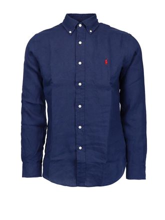 Polo Ralph Lauren Navy linen shirt