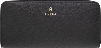 Furla Leren Portemonnee - Dames - Portefeuilles - Zwart - ONE Size - Leer - Accessoires