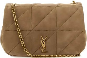 Saint Laurent Gewatteerde schoudertas - Beige