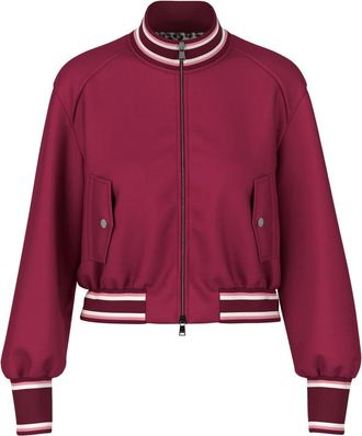 Marc Cain Reversible Bomber Jacket - Dames - Bomber jackets - Rood - S - Polyester - Jassen