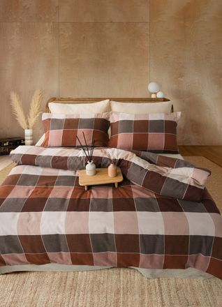 Blanc Avenue Juego de funda de edred&oacute;n 240x220 cm+ 2 FA 65x65 cm franela de algod&oacute;n