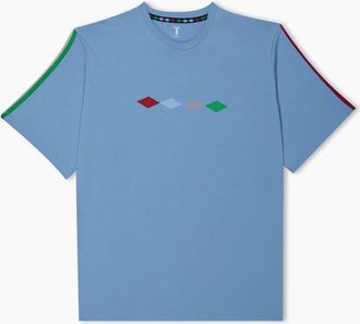 Castore Mens Harl Crew Neck Regular Fit T-Shirt - Blue - Size: 38