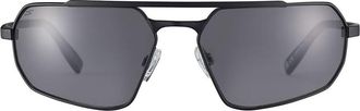 Serengeti Eyewear Hinkley Polarized SS570001 Mens Sunglasses Black Size 63