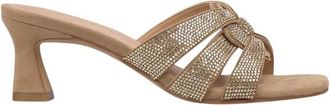 Alma En Pena Gevlochten band sandaal - Dames - Muiltjes - Beige - 36 EU - Schoenen