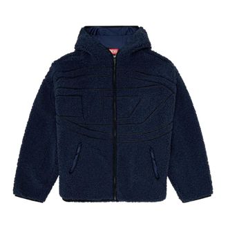 Diesel Heren, Jassen, Blauw, Maat: L Leer