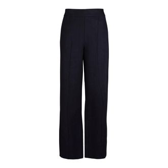 Stenstr&ouml;ms Marine Linnen Broek Hilma Stijl - Dames - Straight fit broeken - Blauw - XS - Linnen - Broeken