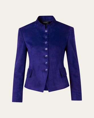 Akris Deva Suede Short Jacket
